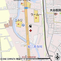 餃子の王将紀三井寺店周辺の地図