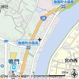 徳島県鳴門市撫養町小桑島前組16周辺の地図