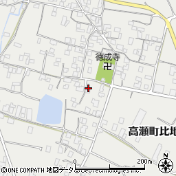 香川県三豊市高瀬町比地2075周辺の地図