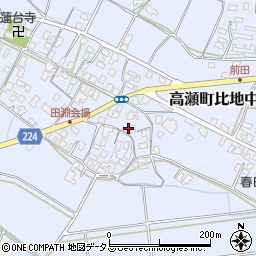 香川県三豊市高瀬町比地中2213周辺の地図