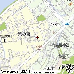 徳島県鳴門市撫養町北浜宮の東161周辺の地図