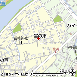 徳島県鳴門市撫養町北浜宮の東10周辺の地図