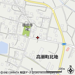 香川県三豊市高瀬町比地1376周辺の地図