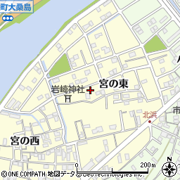 徳島県鳴門市撫養町北浜宮の東102周辺の地図