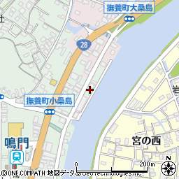 徳島県鳴門市撫養町小桑島前組1周辺の地図