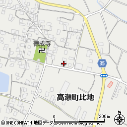 香川県三豊市高瀬町比地1375周辺の地図