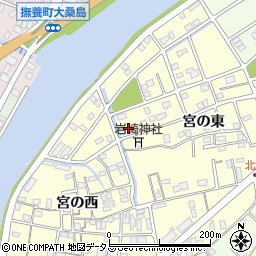 徳島県鳴門市撫養町北浜宮の東92周辺の地図