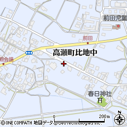 香川県三豊市高瀬町比地中2368周辺の地図