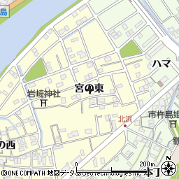 徳島県鳴門市撫養町北浜宮の東周辺の地図