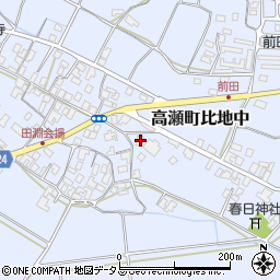 香川県三豊市高瀬町比地中2172周辺の地図