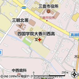 四国学院大学香川西高等学校周辺の地図