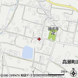 香川県三豊市高瀬町比地2100周辺の地図