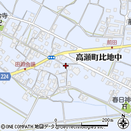 香川県三豊市高瀬町比地中2363周辺の地図