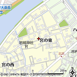 徳島県鳴門市撫養町北浜宮の東84周辺の地図