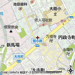 おかふじ呉服店周辺の地図