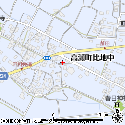 香川県三豊市高瀬町比地中2209周辺の地図