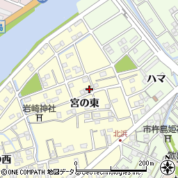 徳島県鳴門市撫養町北浜宮の東133周辺の地図