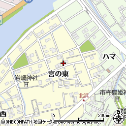 徳島県鳴門市撫養町北浜宮の東129周辺の地図