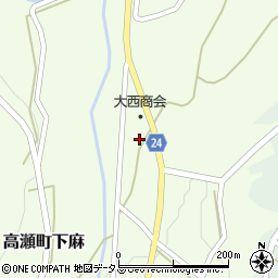 香川県三豊市高瀬町下麻1481周辺の地図