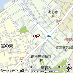 徳島県鳴門市撫養町弁財天ハマ周辺の地図