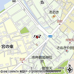 徳島県鳴門市撫養町弁財天（ハマ）周辺の地図