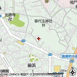徳島県鳴門市撫養町小桑島前組54-3周辺の地図