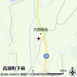 香川県三豊市高瀬町下麻1481-6周辺の地図