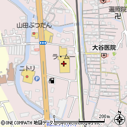 ラ・ムー紀三井寺店周辺の地図
