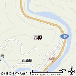 奈良県吉野郡上北山村西原周辺の地図
