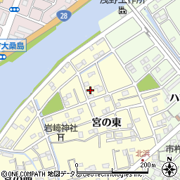徳島県鳴門市撫養町北浜宮の東62周辺の地図