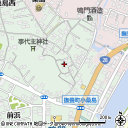 徳島県鳴門市撫養町小桑島日向谷55-2周辺の地図