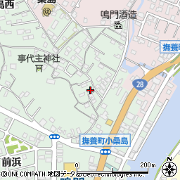 徳島県鳴門市撫養町小桑島日向谷57周辺の地図