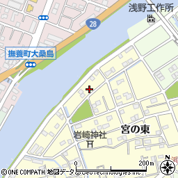徳島県鳴門市撫養町北浜宮の東32-13周辺の地図