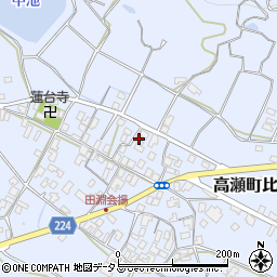 香川県三豊市高瀬町比地中2178周辺の地図