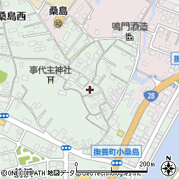 徳島県鳴門市撫養町小桑島日向谷45-5周辺の地図
