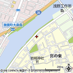 徳島県鳴門市撫養町北浜宮の東32-8周辺の地図