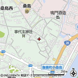 徳島県鳴門市撫養町小桑島日向谷25-12周辺の地図