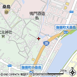 徳島県鳴門市撫養町小桑島前組20周辺の地図