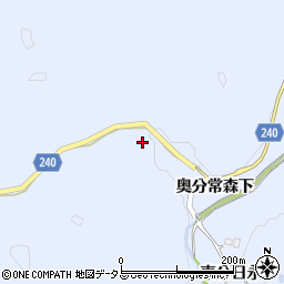 山口県美祢市大嶺町奥分常森下381-1周辺の地図