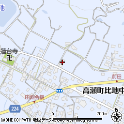 香川県三豊市高瀬町比地中2189周辺の地図