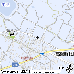 香川県三豊市高瀬町比地中2139周辺の地図