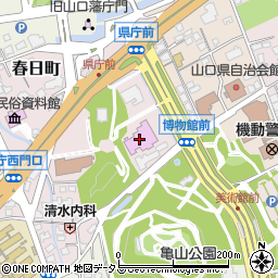 山口県立山口博物館周辺の地図