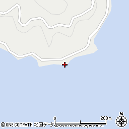 アゴノ鼻灯台周辺の地図