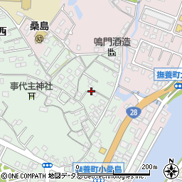 徳島県鳴門市撫養町小桑島日向谷88周辺の地図