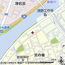 徳島県鳴門市撫養町北浜宮の東41周辺の地図