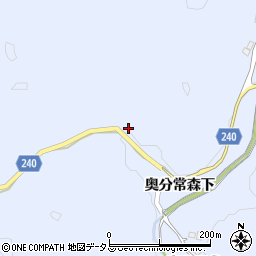 山口県美祢市大嶺町奥分常森下395-2周辺の地図