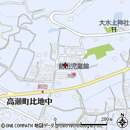 三豊市役所　高瀬町前田児童館周辺の地図