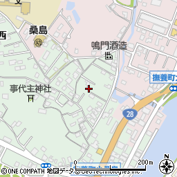 徳島県鳴門市撫養町小桑島日向谷97周辺の地図