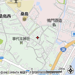 徳島県鳴門市撫養町小桑島日向谷147周辺の地図