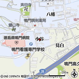 徳島県鳴門市撫養町黒崎小谷周辺の地図